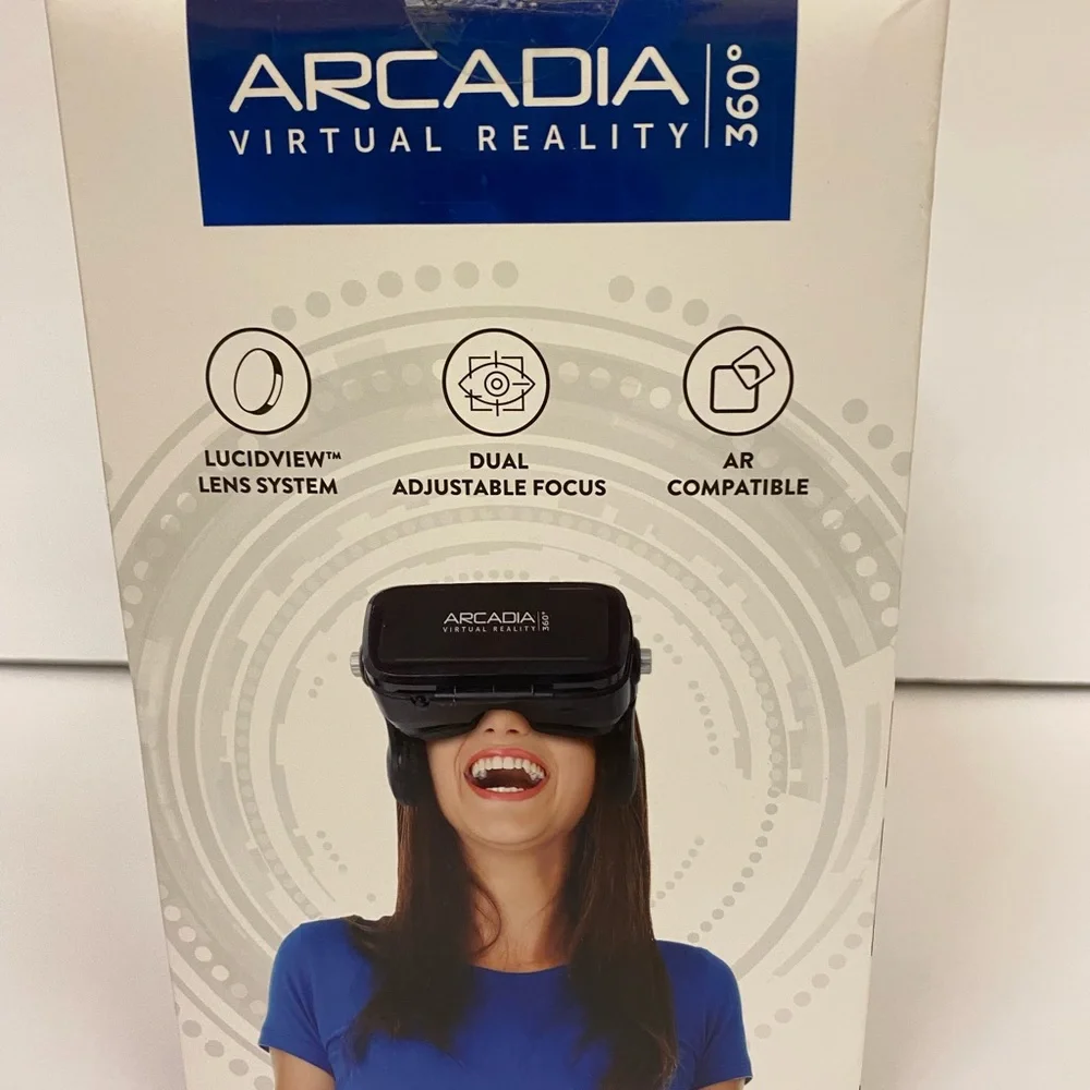 Virtual Reality Headset with Built-in Headphones 360Degree